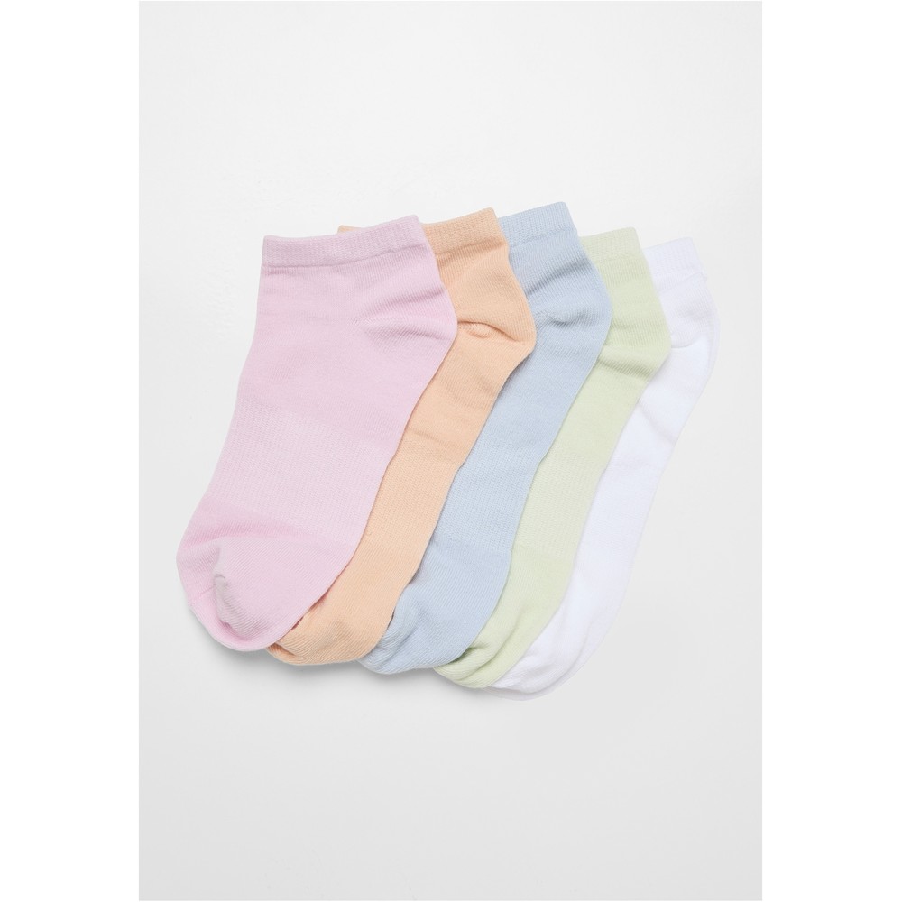 Urban Classics - No Show 5Pack Chaussette de cheville - Multicolore